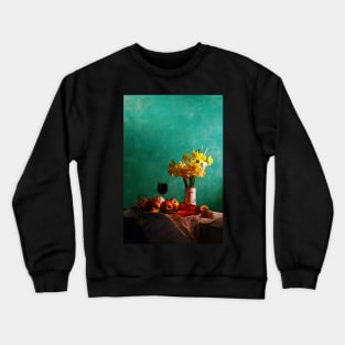 Still life with narcissi Crewneck Sweatshirt